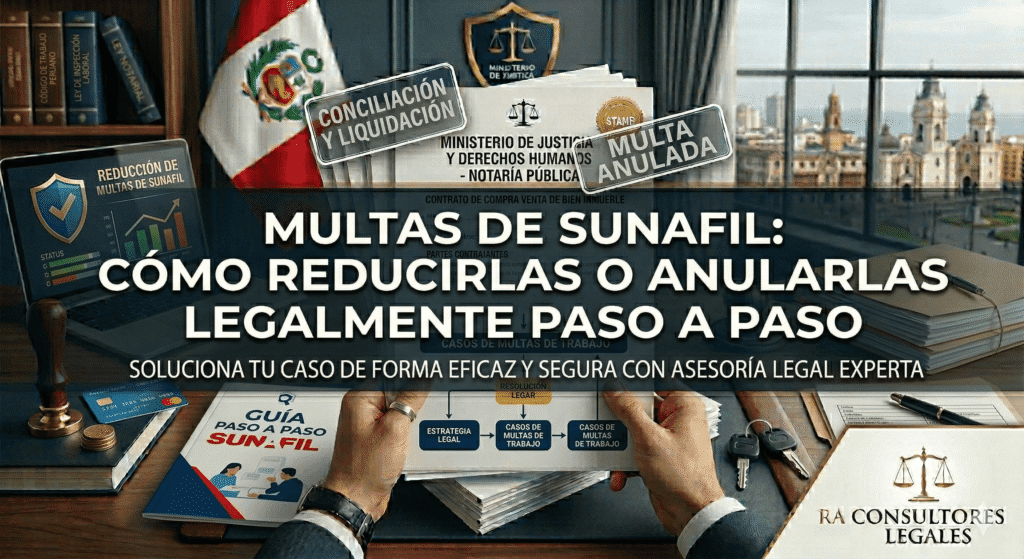 Multas de SUNAFIL: cómo reducirlas o anularlas legalmente paso a paso