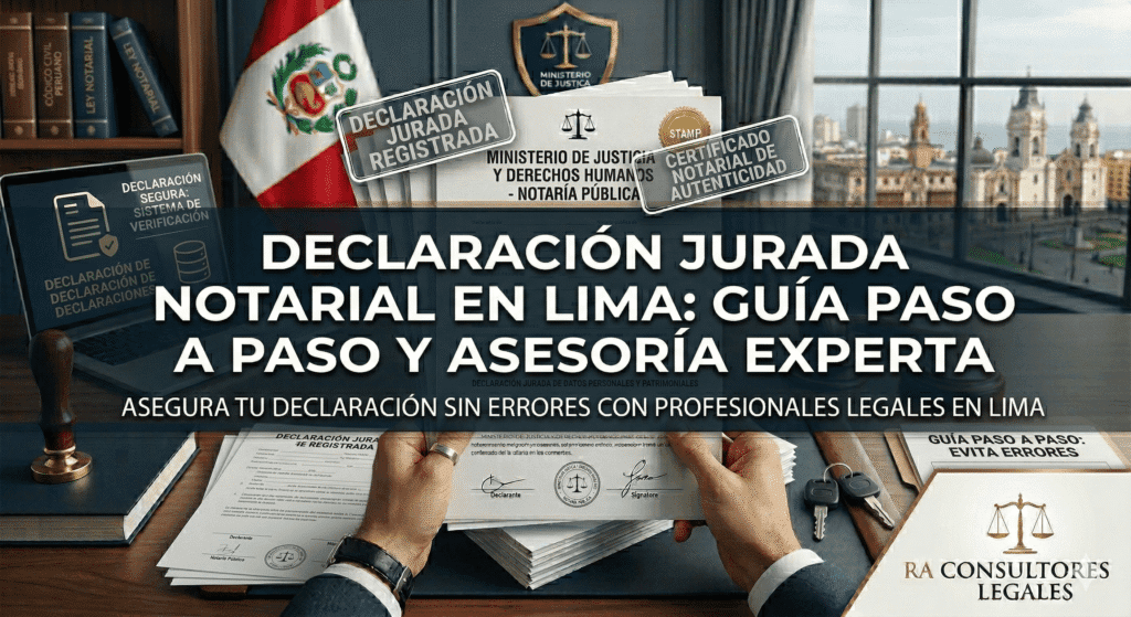 Declaración Jurada Notarial en Lima: Cómo Hacerla Sin Errores
