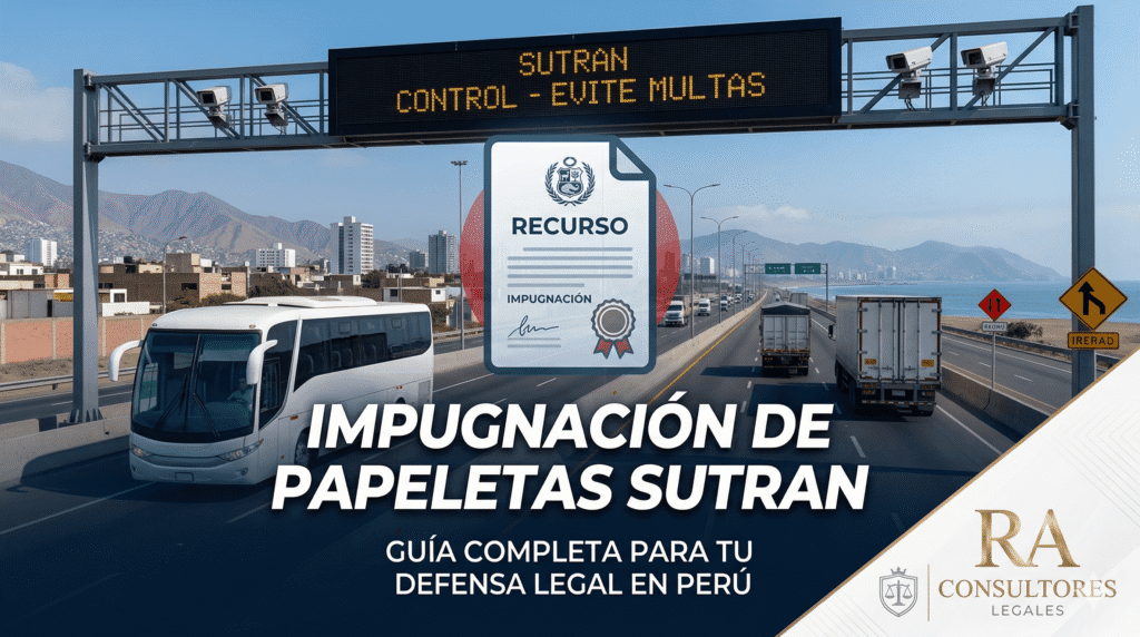 impugnación de papeletas SUTRAN