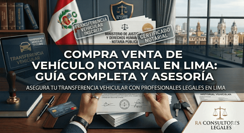 Venta notarial de vehículos en lima - RA CONSULTORES LEGALES